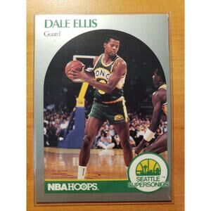 Dale Ellis 1990-1991 NBA Hoops #277 - Seattle Supersonics - Fresh Pull
